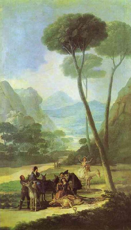 Francisco Jose de Goya Fall (La Cada) oil painting image
